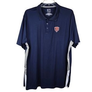 Chicago Bears Sz 3XL Fanatics NFL Pro Line Blue Short Sleeve Polo Shirt